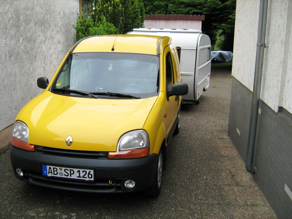 Mein Kangoo mit dem kleinen QEK Junior