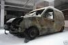 Ausstellung von Marwin Rüffer „Auto, verkürzt“ (vorne links)